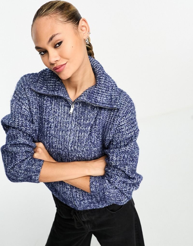 

Синий трикотажный кардиган на молнии Cotton On Cotton:On
