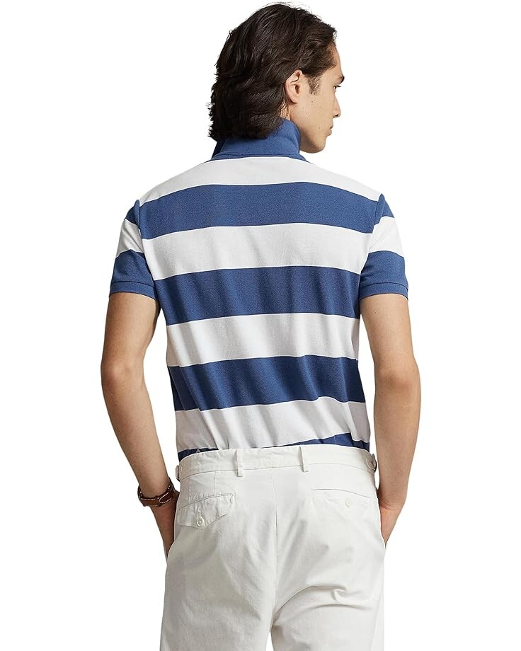 

Поло Polo Ralph Lauren Classic Fit Striped Mesh Polo Short Sleeve Shirt, цвет Multicolor