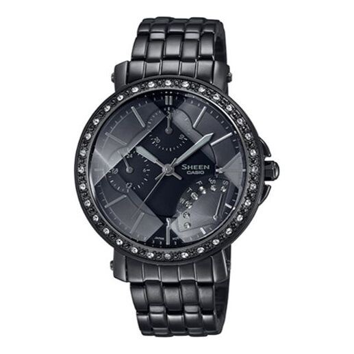 

Часы CASIO Female SHEEN Japan / South Korea Fashion Black Analog, черный