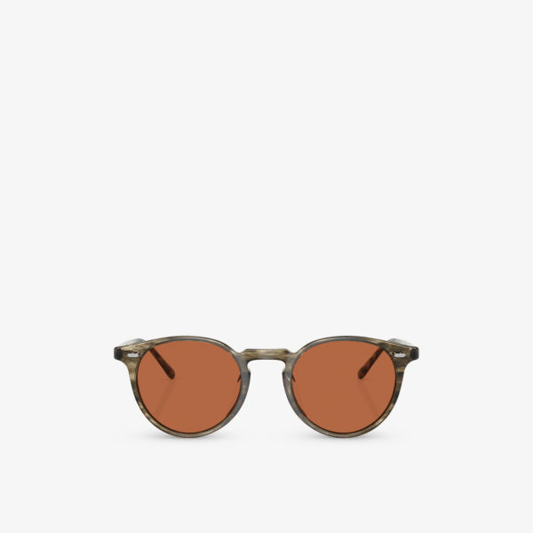 Ov5529su n 02 солнцезащитные очки из ацетата в фанто-оправе Oliver Peoples, коричневый