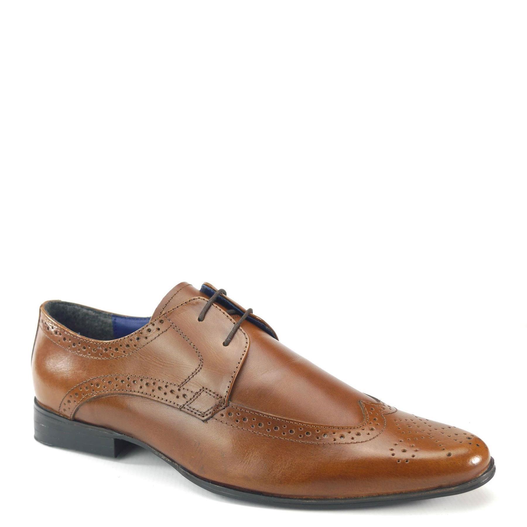 Кожаные формальные туфли броги Harlow с острым носком Frank James, коричневый