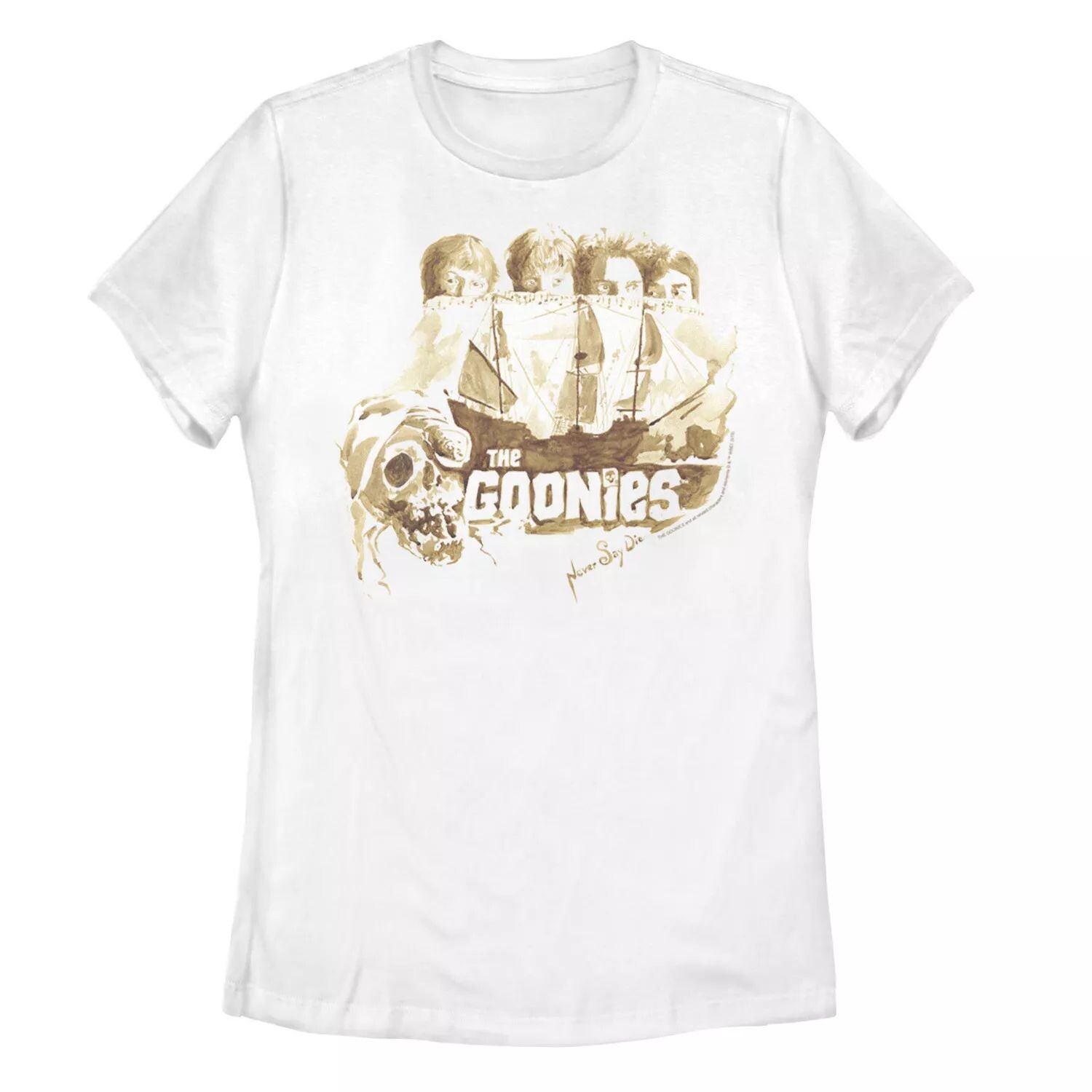 

Групповой снимок The Goonies среди юниоров за футболкой с портретом корабля Licensed Character