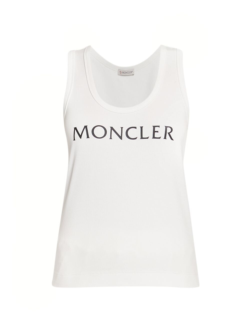 

Майка из джерси с логотипом Moncler, белый