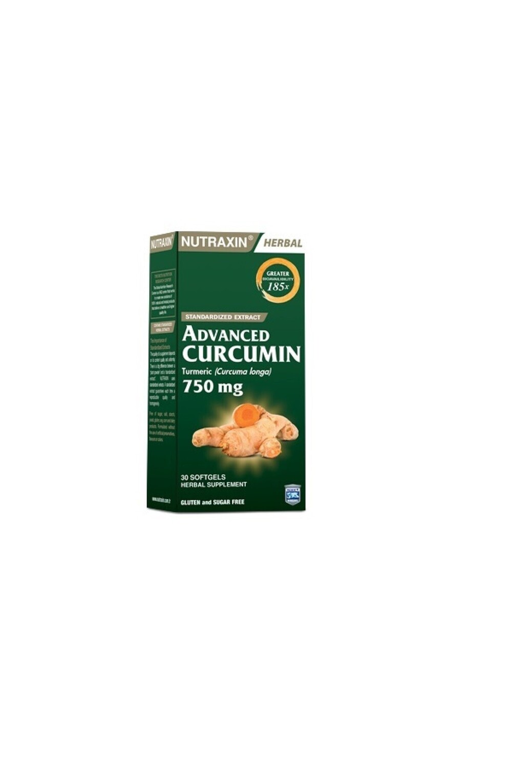 

Nutraxin Advanced Curcumin 750 мг 30 мягких капсул