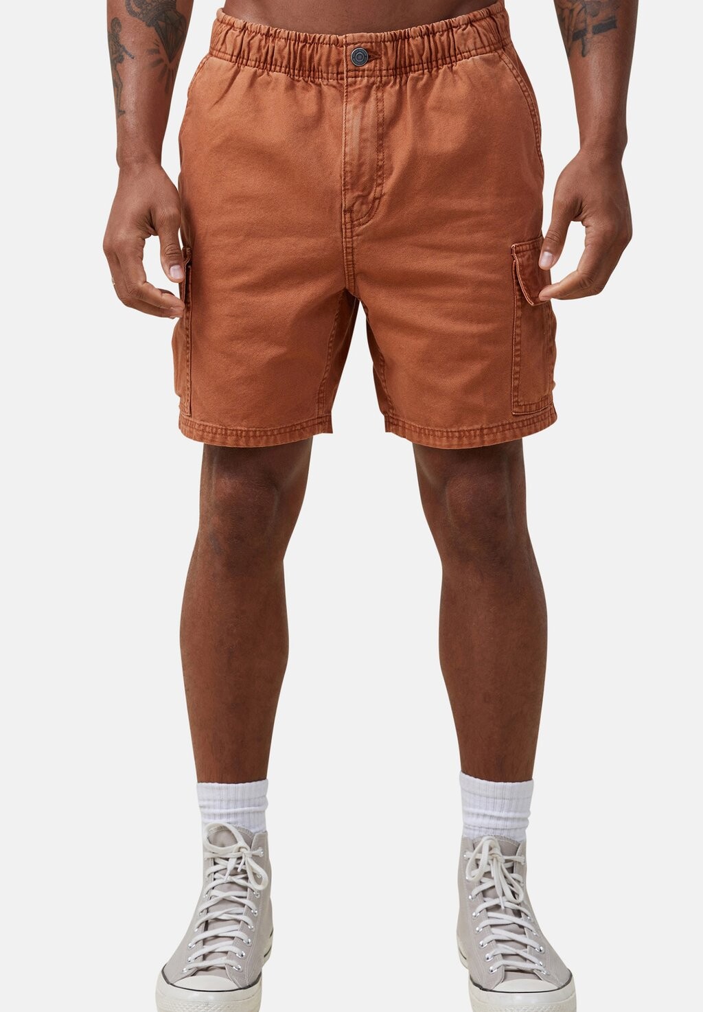 

Шорты WORKER Cotton On, мытый оранжевый карго