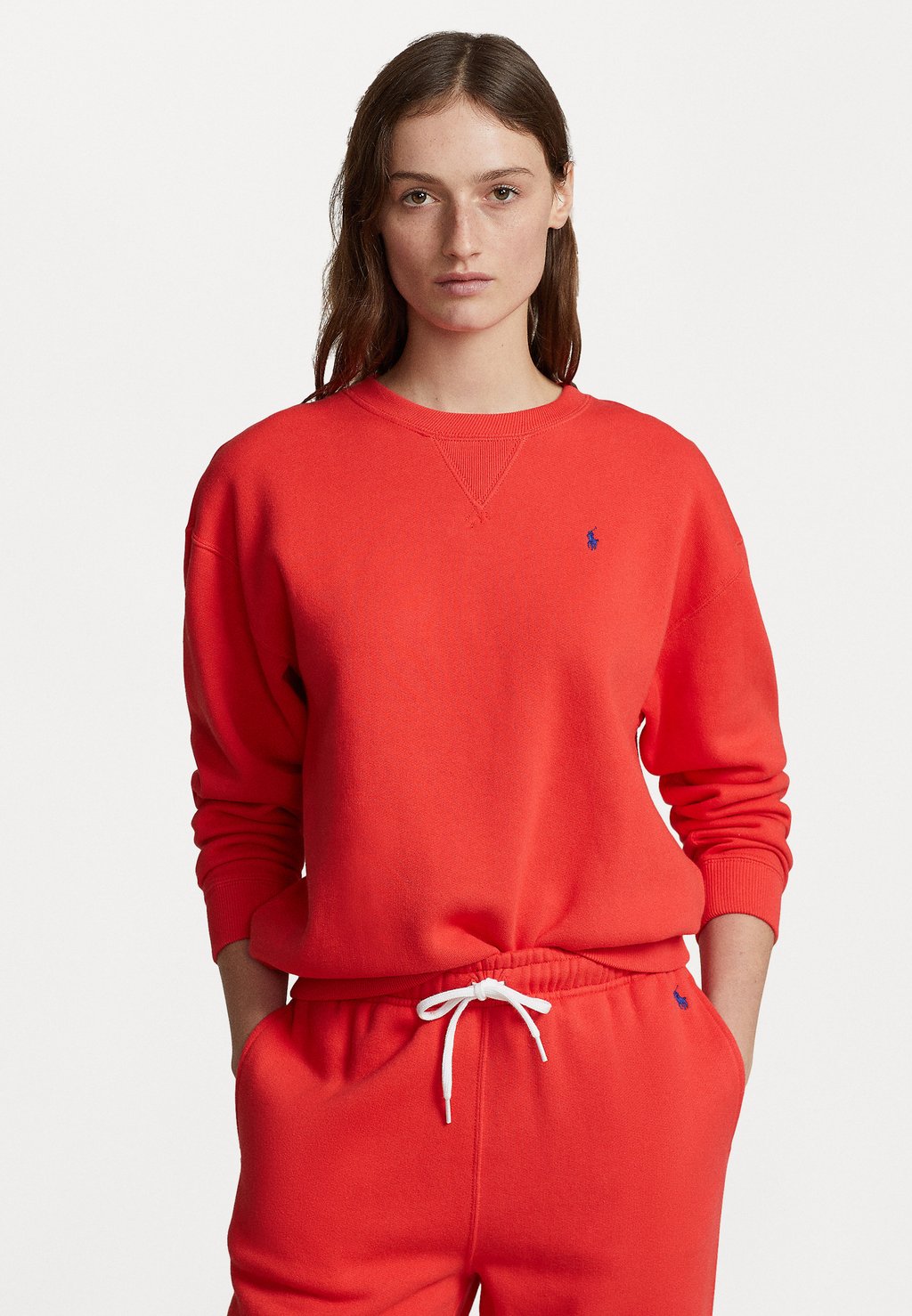 Толстовка Arctic Long Sleeve Polo Ralph Lauren, цвет bright hibiscus