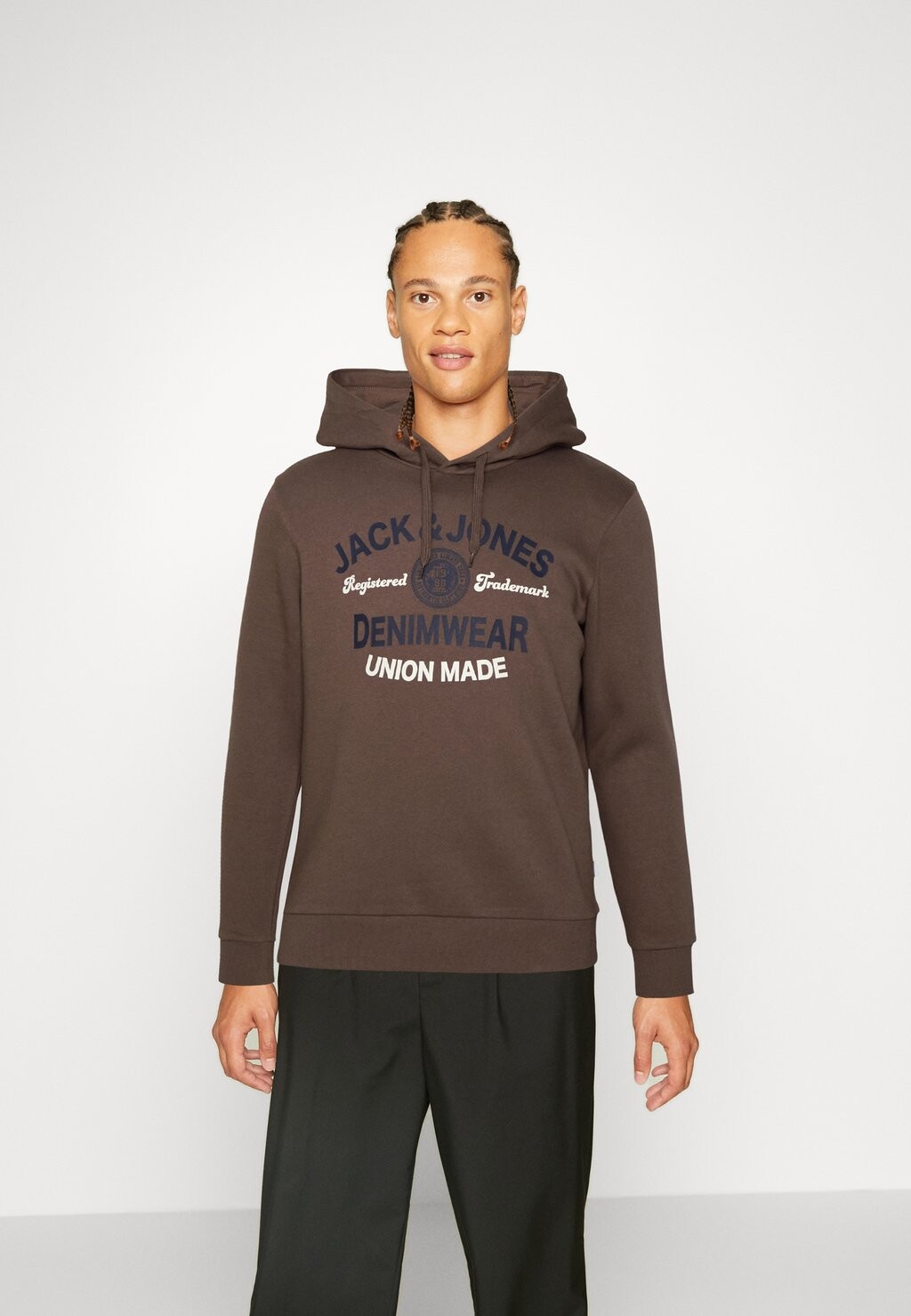 

Толстовка с капюшоном Jack & Jones, коричневый