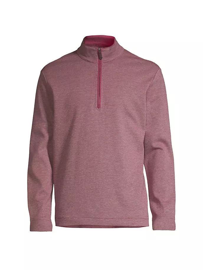 

Приподнятый свитер с молнией на четверть Vineyard Vines, малиновый, Красный