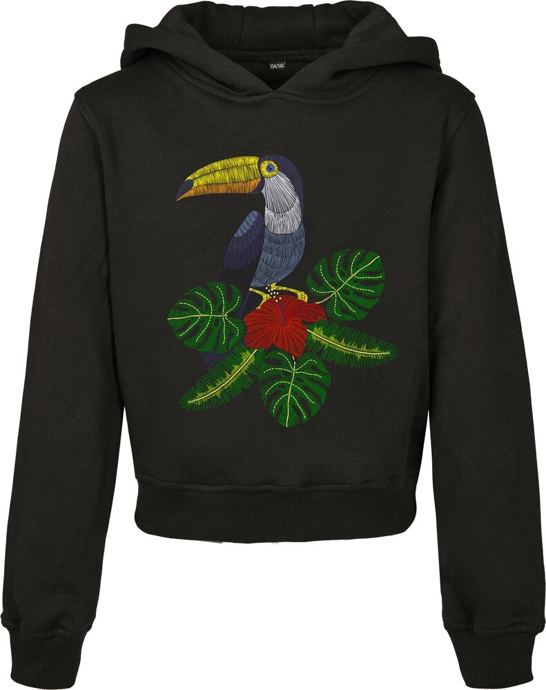 

Толстовка Mister Tee Hoodie Kids Tukan Cropped Hoody, черный
