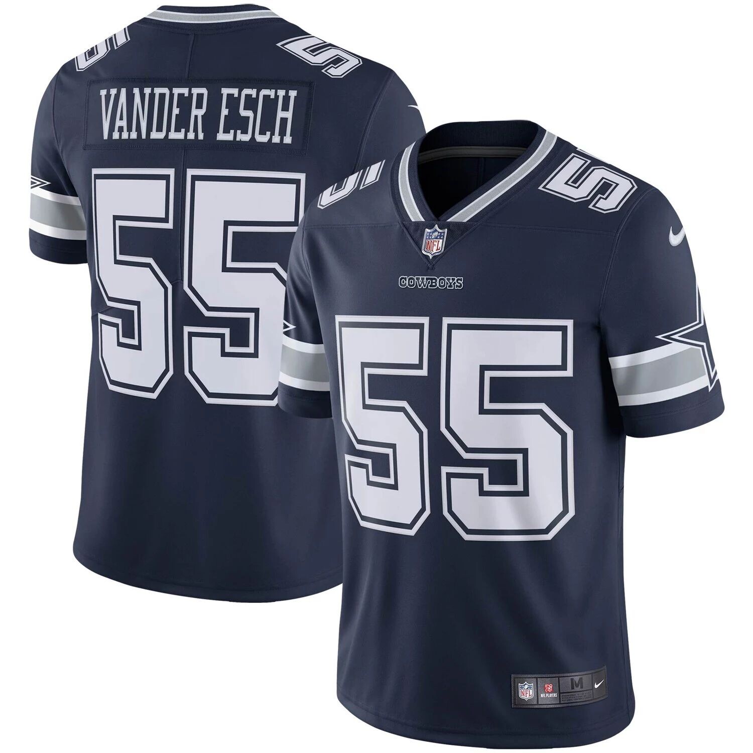 

Мужская темно-синяя майка Nike Leighton Vander Esch Dallas Cowboys Vapor Limited