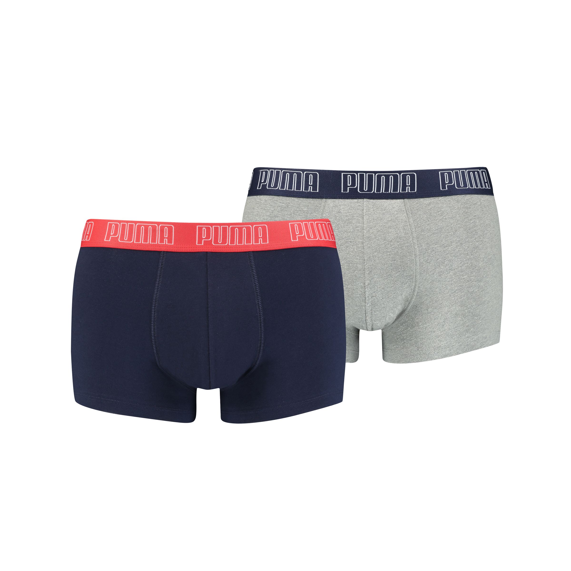 

Боксеры Puma Boxershorts PUMA BASIC TRUNK 2P, цвет 006 - Blue / Grey Melange