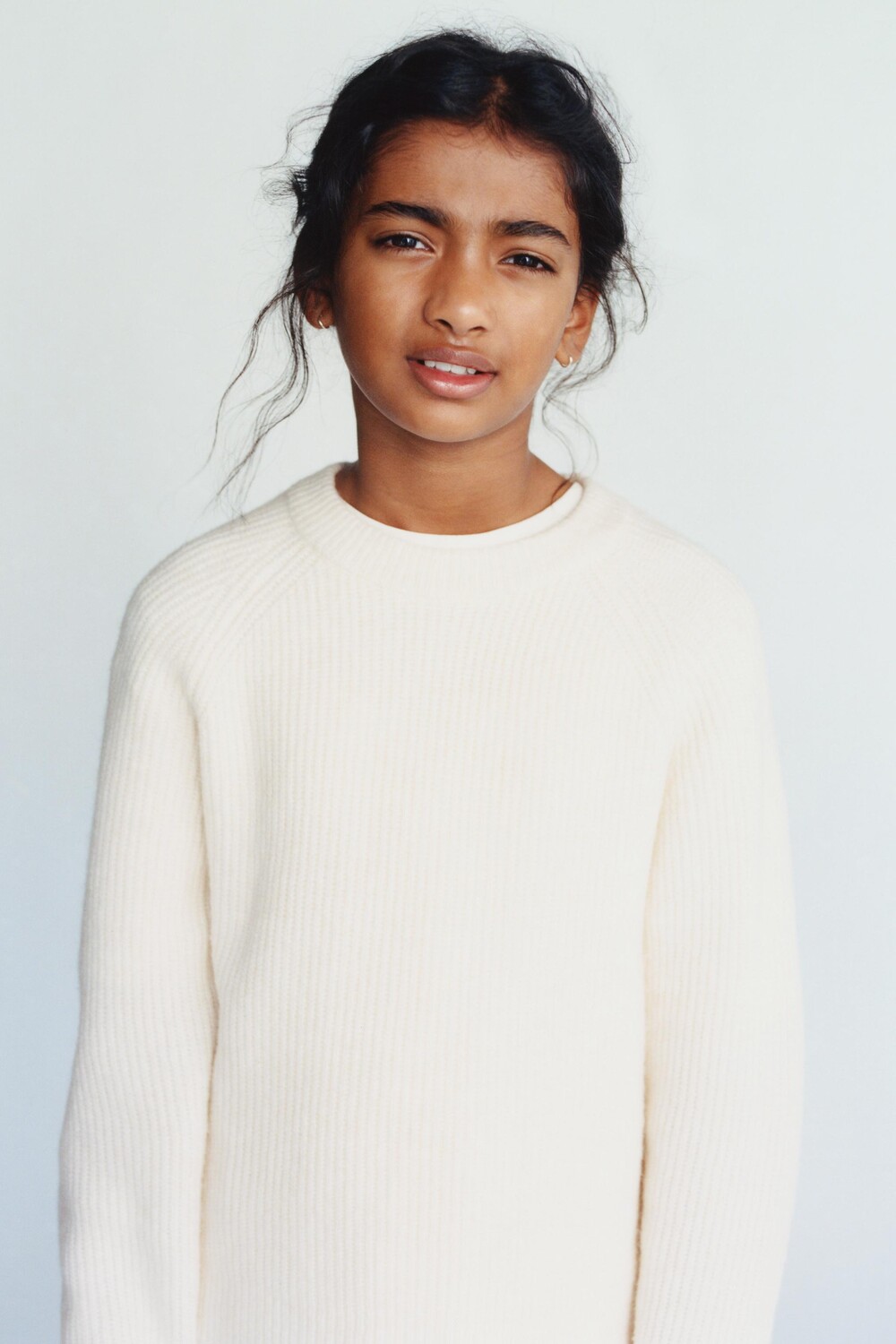 

Вязаный свитер ZARA, экрю