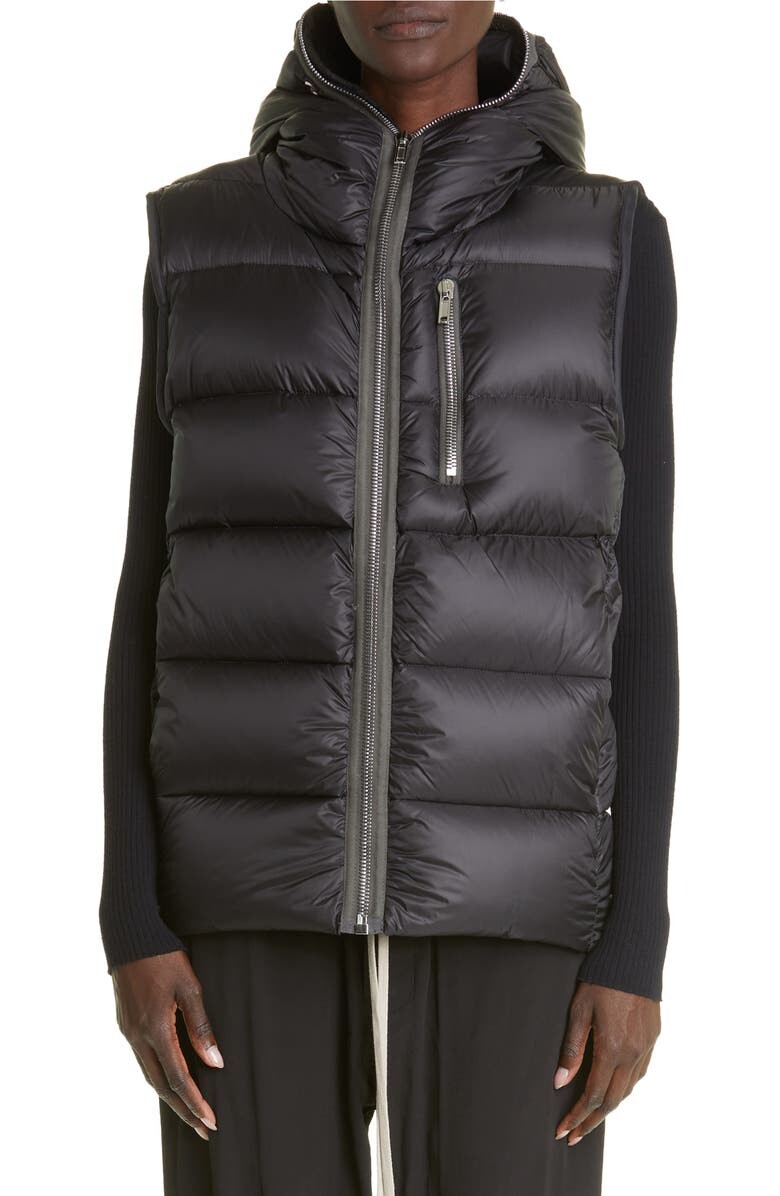

Пуховик с капюшоном RICK OWENS, черный