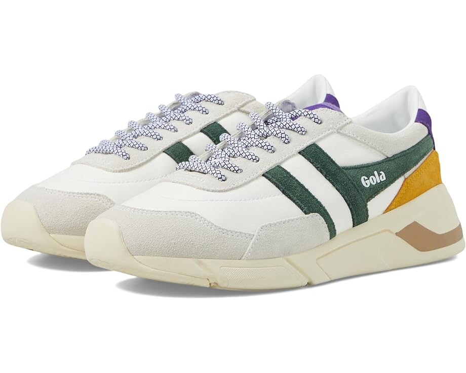 

Кроссовки Gola Eclipse Pure, цвет White/Evergreen/Royal Purple