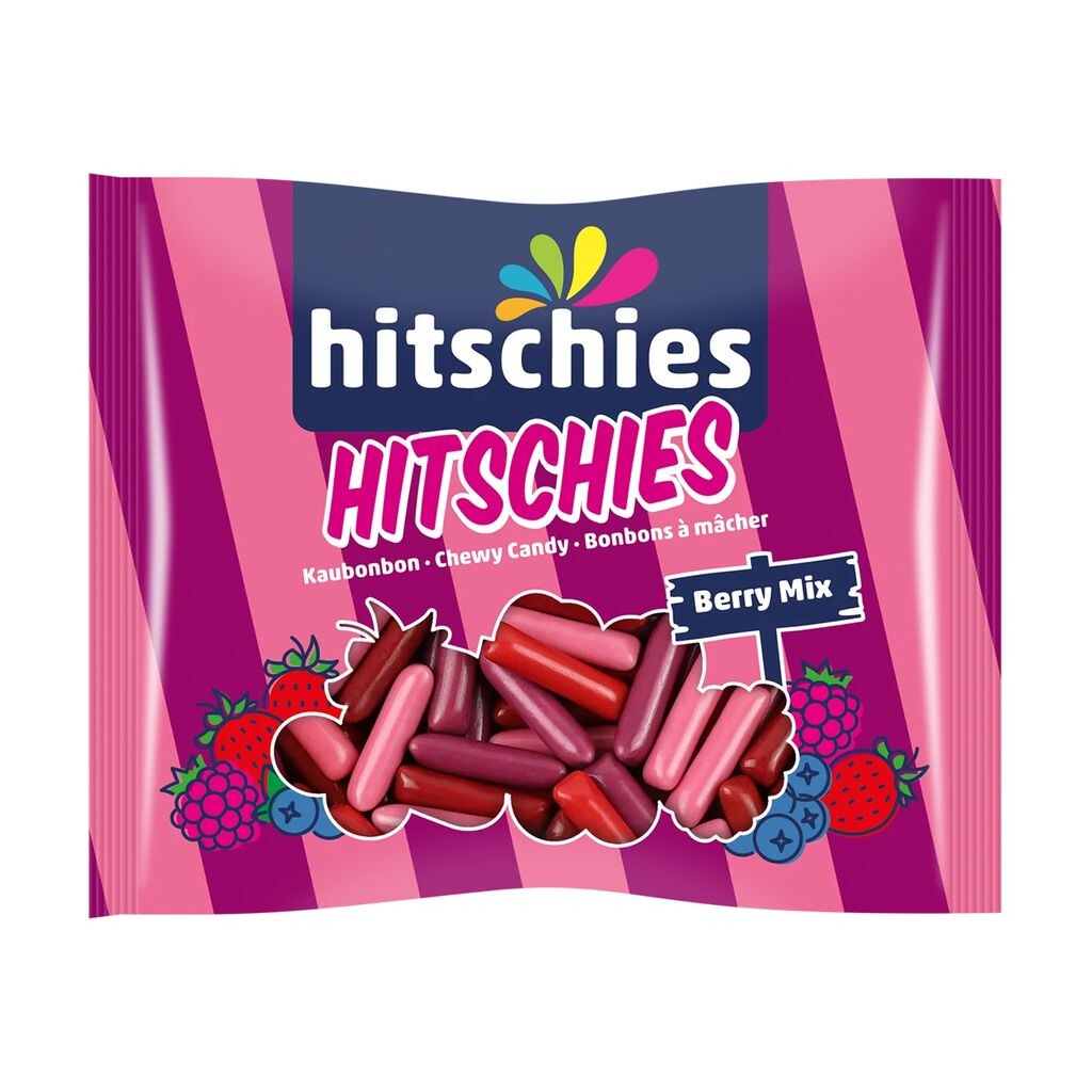 

Конфеты Hitschies Berry Mix фруктово-жевательные со вкусом ягод 210г Hitschler
