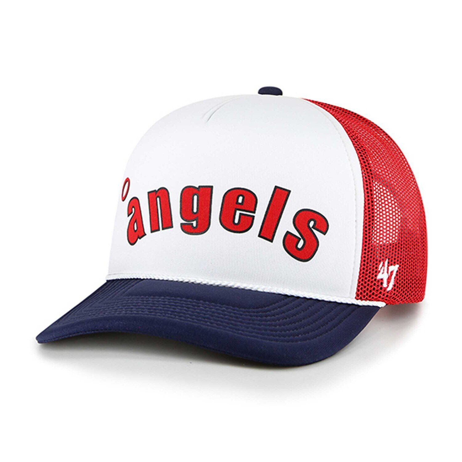 

Мужская белая кепка '47 Los Angeles Angels из пенопласта с надписью Trucker Snapback