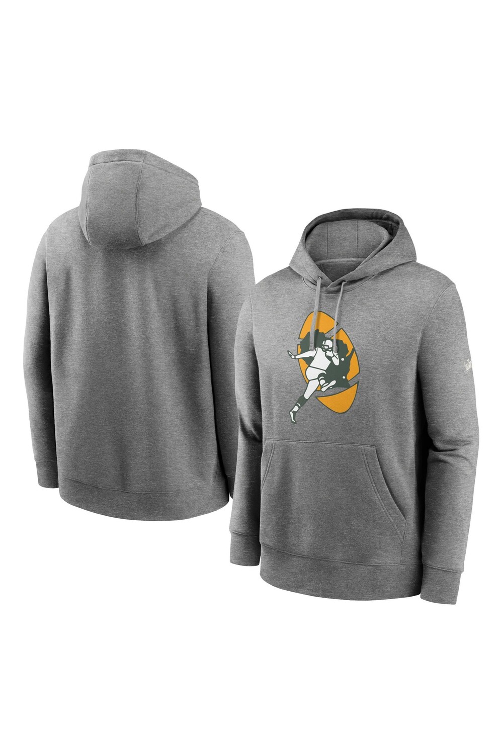 

Зеленая флисовая худи Fanatics Bay Rewind Club Nike Nike, серый, Зеленый