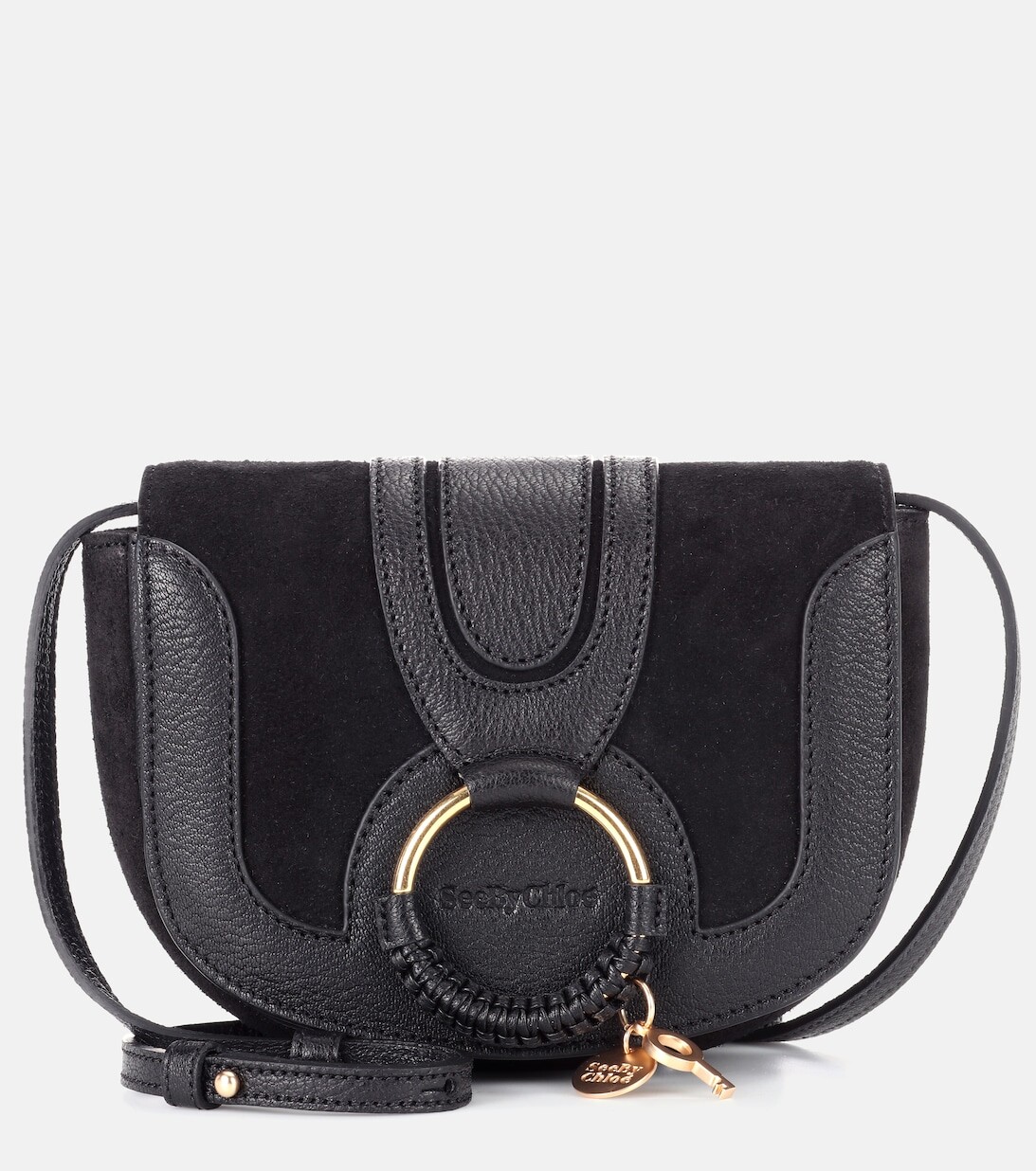 

Кожаная сумка через плечо Hana Mini See By Chloé, черный
