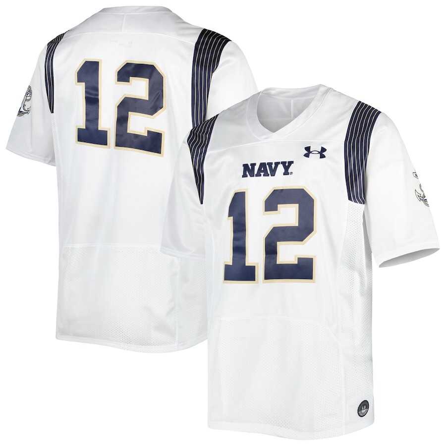 

Джерси Under Armour Navy Midshipmen, белый
