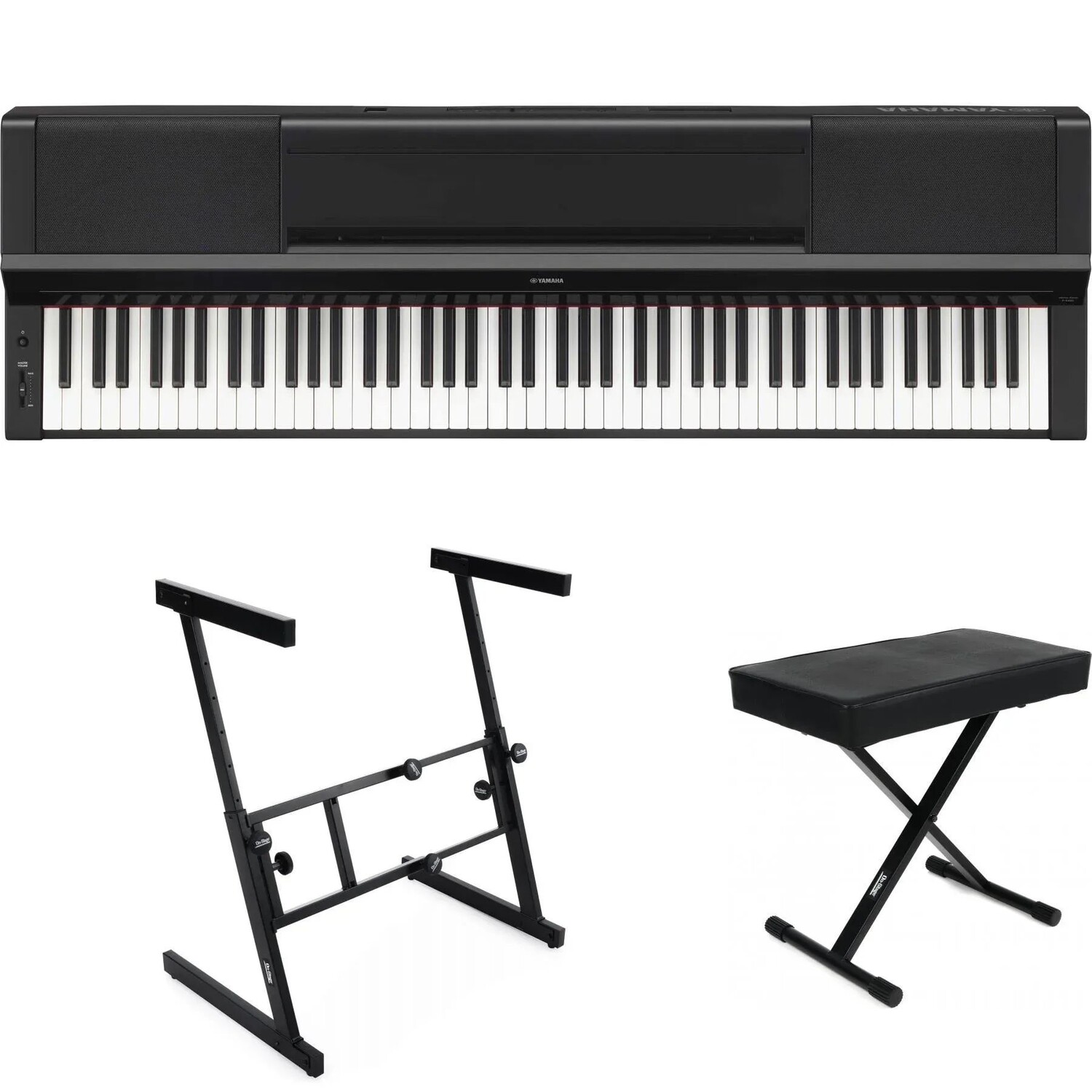 

Комплект смарт-цифрового пианино Yamaha PS500 с 88 клавишами Essentials — черный