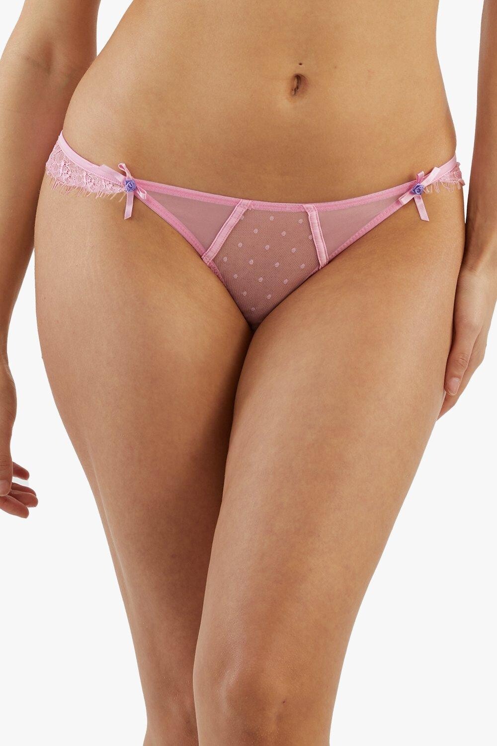 

Трусики из кружева и пятнистой сетки Ziggy Playful Promises, розовый