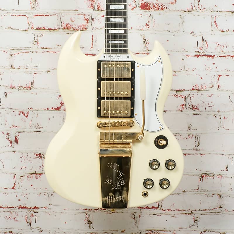 Электрогитара Gibson Custom Shop 1963 Les Paul SG Custom Reissue Classic White