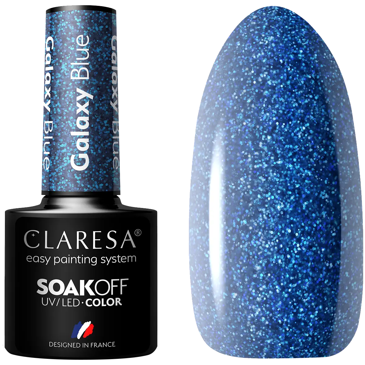 

Синий гибридный лак для ногтей Claresa Galaxy, 5 гр