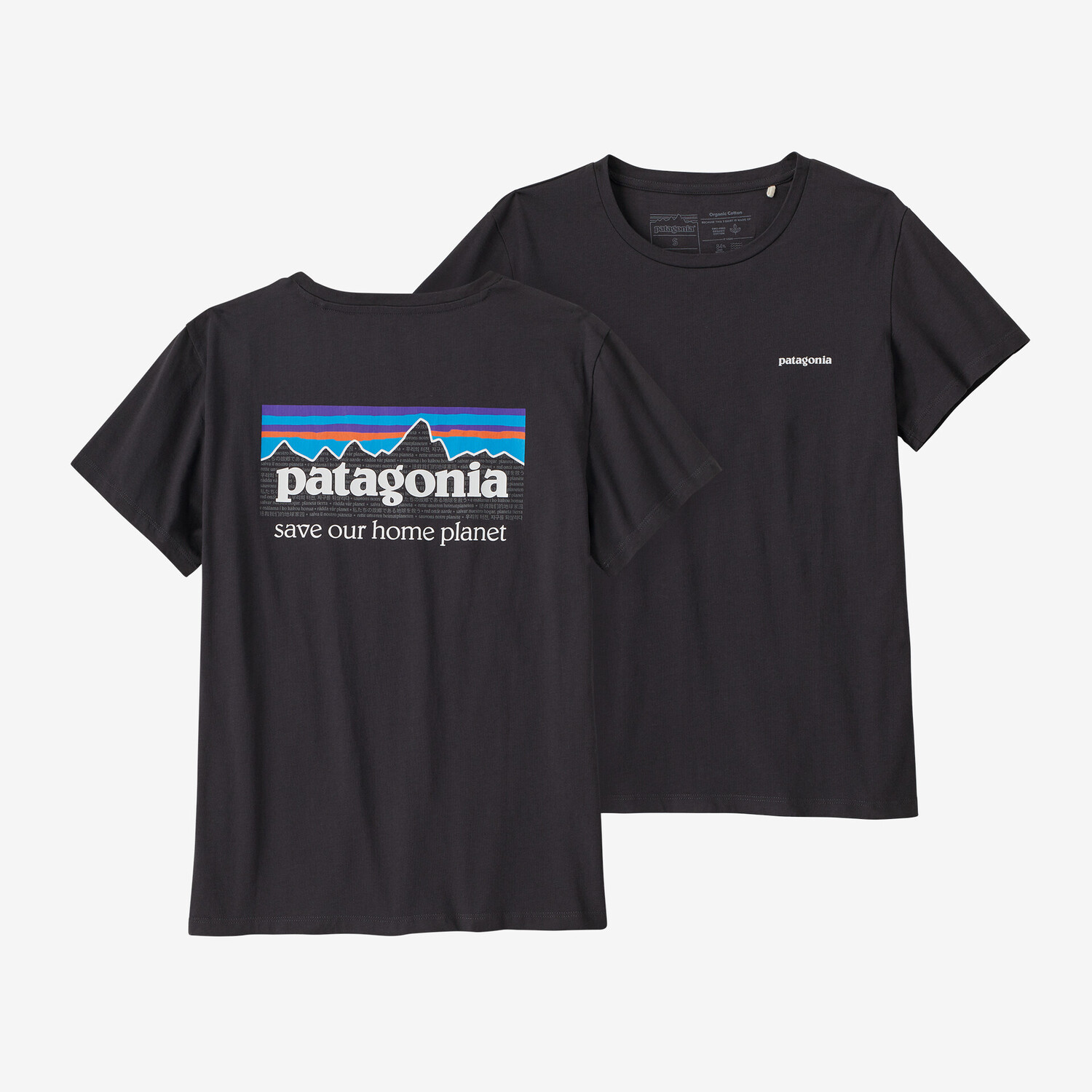 

Женская футболка P-6 Mission из органического материала Patagonia, черный