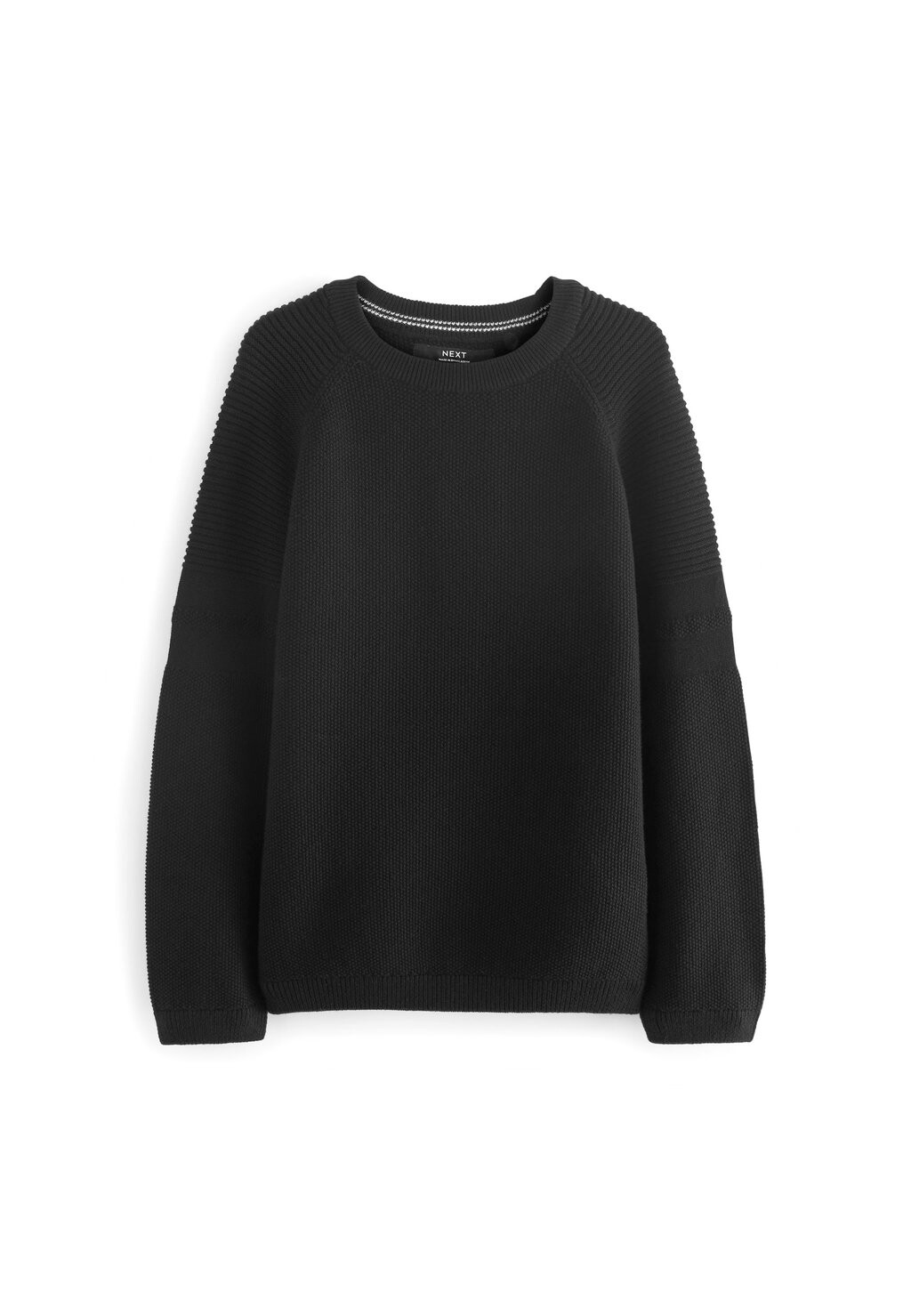 Джемпер TEXTURED CREW WITHOUT STAG Next, цвет black