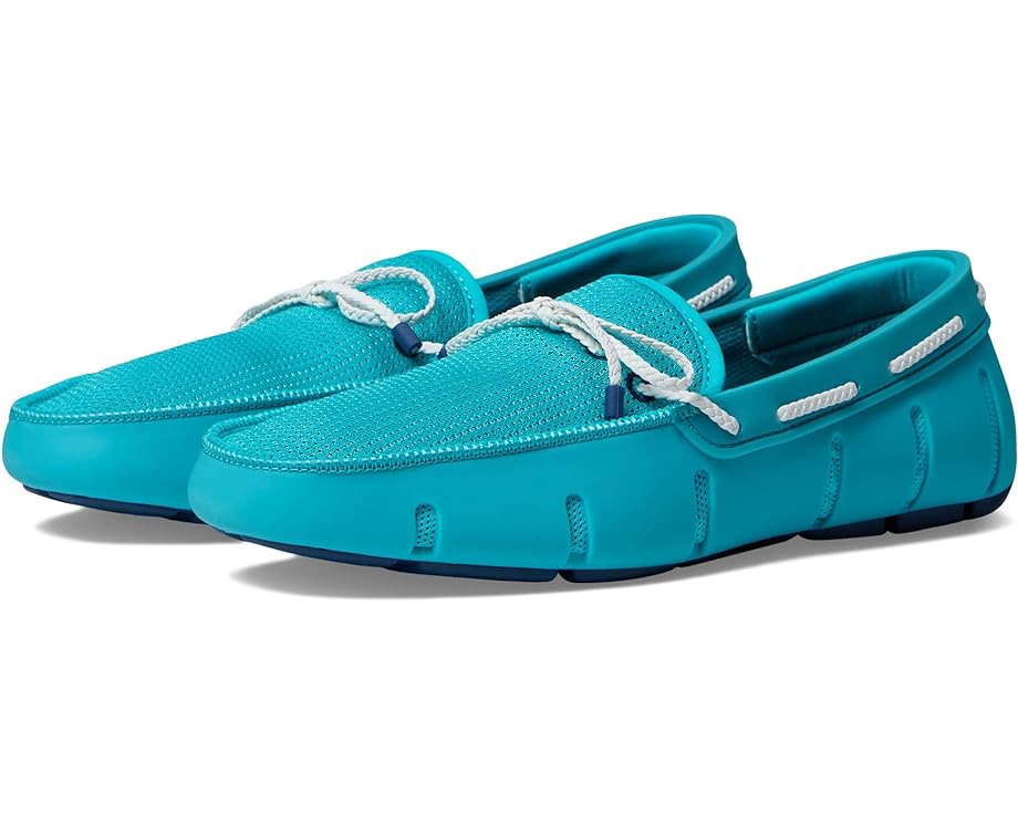Лоферы SWIMS Braided Lace Loafer, цвет Cerulean фото