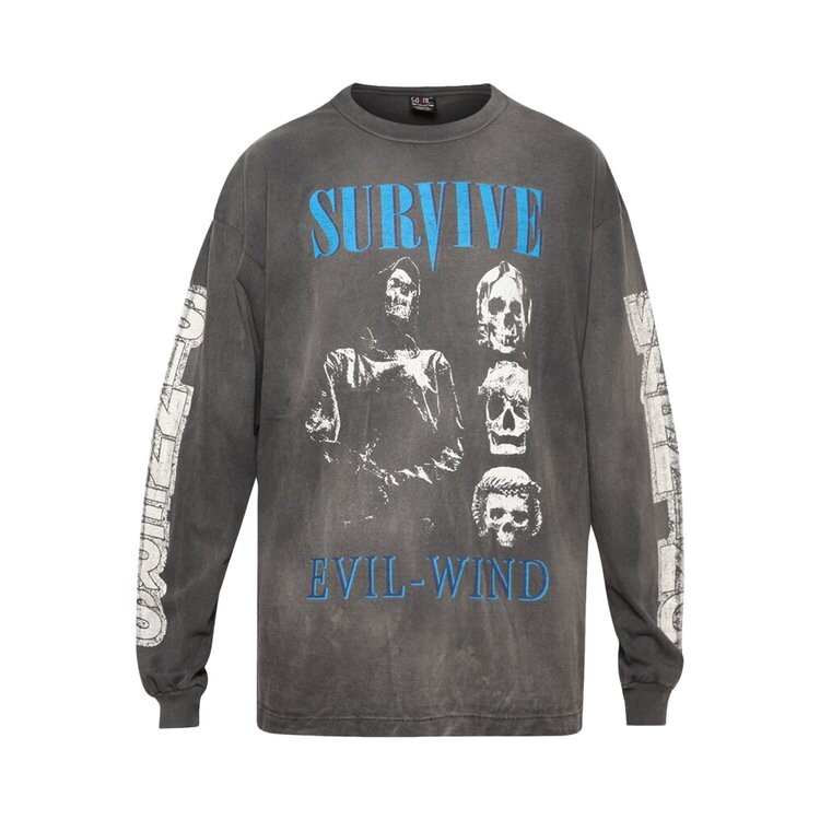 

Футболка Saint Michael Survive Long-Sleeve 'Black', черный