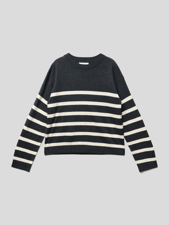 цена Модель вязаного свитера Рома Mango, светло-серый