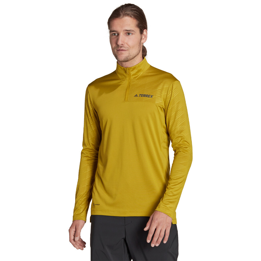 

Спортивный топ adidas Terrex Multi Half-Zip Long Sleeve, зеленый