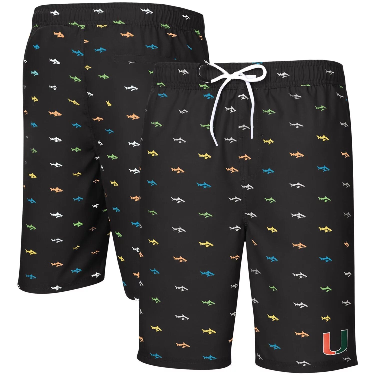 

Черные мужские плавки G-III Sports от Carl Banks Miami Hurricanes Anchor