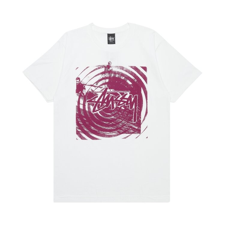 Футболка Stussy Surf Swirls 'White/Purple', белый