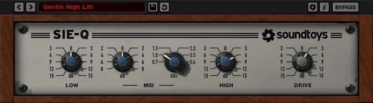 

Плагин Soundtoys Sie-Q Boutique EQ
