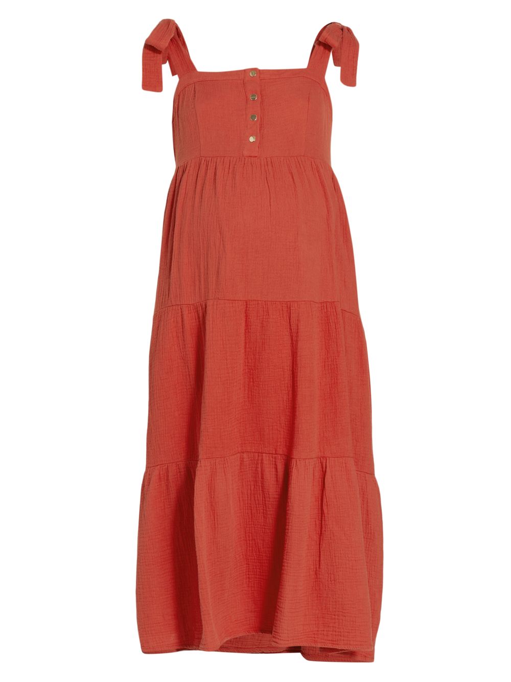 цена Платье миди Alise с завязками на бретелях Nom Maternity, красный
