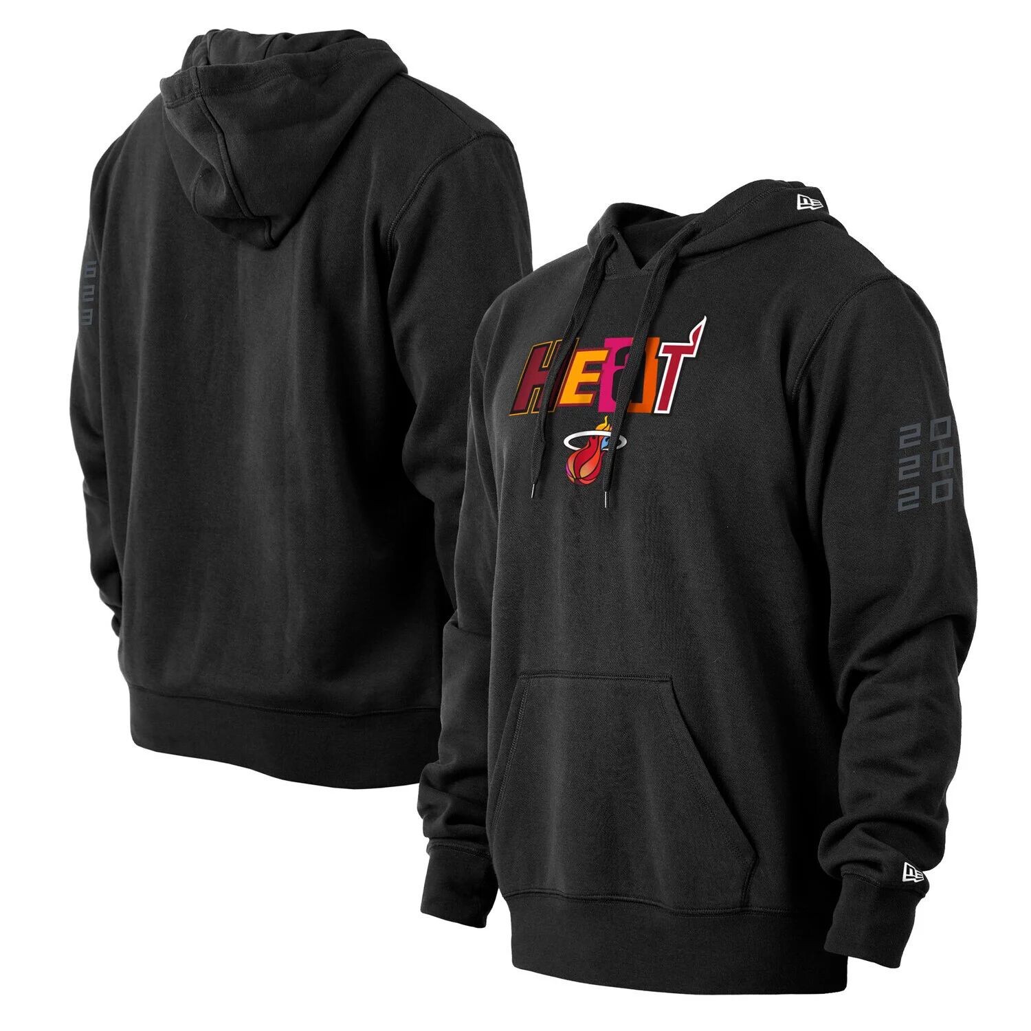 

Мужской черный пуловер с капюшоном Miami Heat 2021/22 City Edition New Era