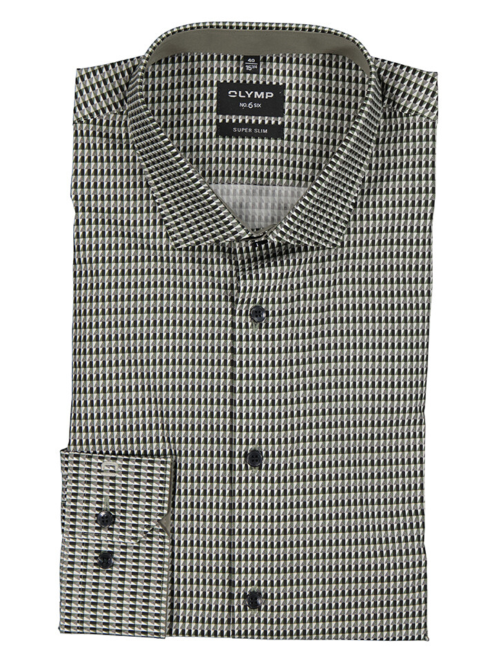 

Рубашка OLYMP No 6 six Super Slim fit, зеленый