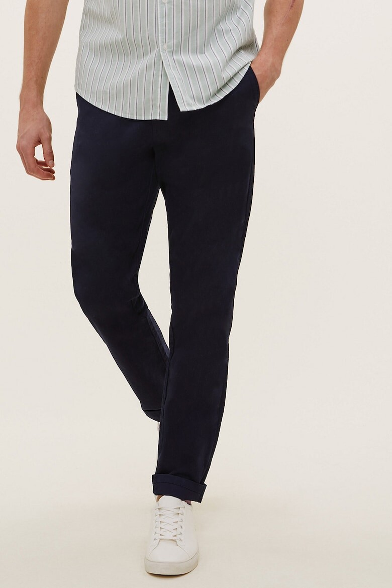 

Узкие брюки чиносы Marks & Spencer, синий