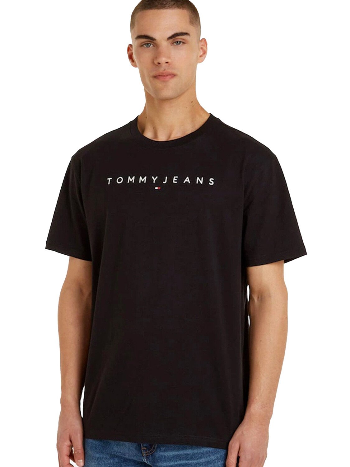 

Футболка jeans t-shirt con logo Tommy, черный