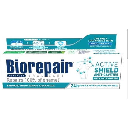 Зубная паста Biorepair Active Shield 75 мл Berren цена и фото