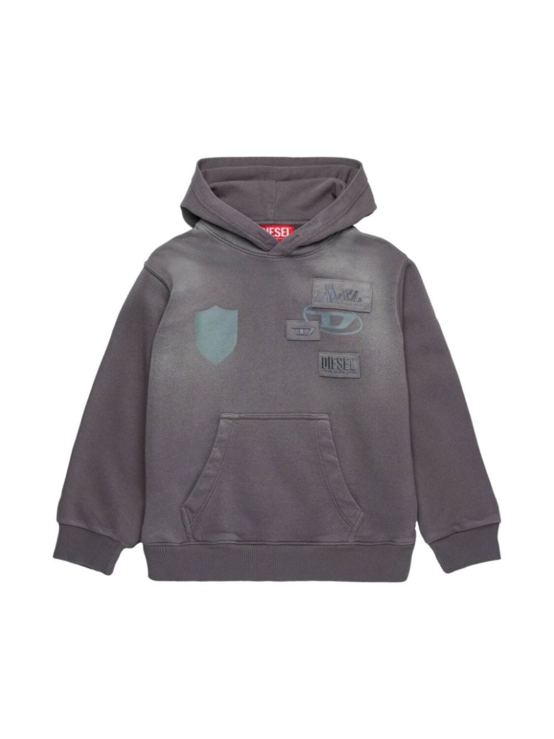 

Diesel Kids толстовка с логотипом, серый