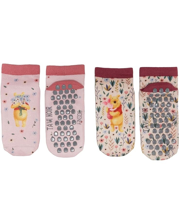 

Носки Tiny Soles Grip Kids Low Rise Winnie the Pooh Pack, цвет Winnie the Pooh Pack