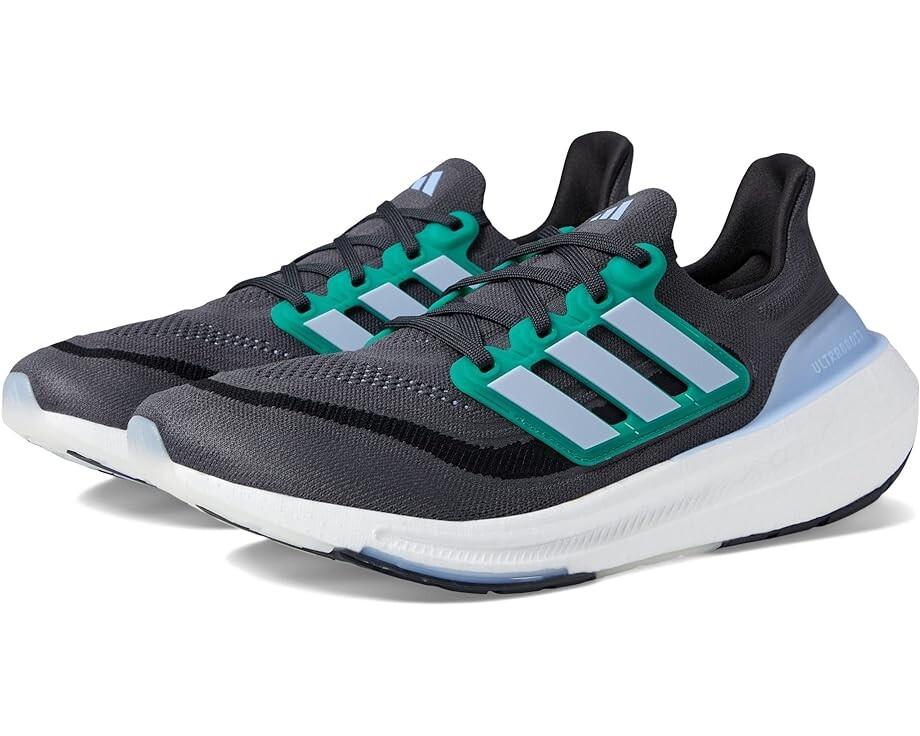 Кроссовки Adidas Men's Ultraboost Light, цвет Carbon/Blue Dawn/Court Green