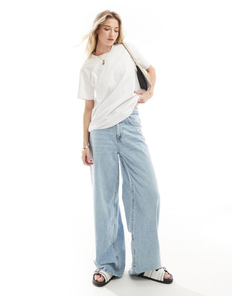 

ASOS DESIGN – белая хлопковая футболка стандартного кроя