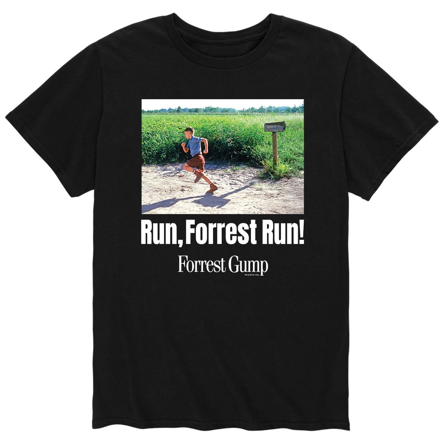 Мужская футболка Forrest Gump Run Forrest Run Licensed Character red bubba gump креветки ко бейсбольная шляпа forrest gump костюм для косплея