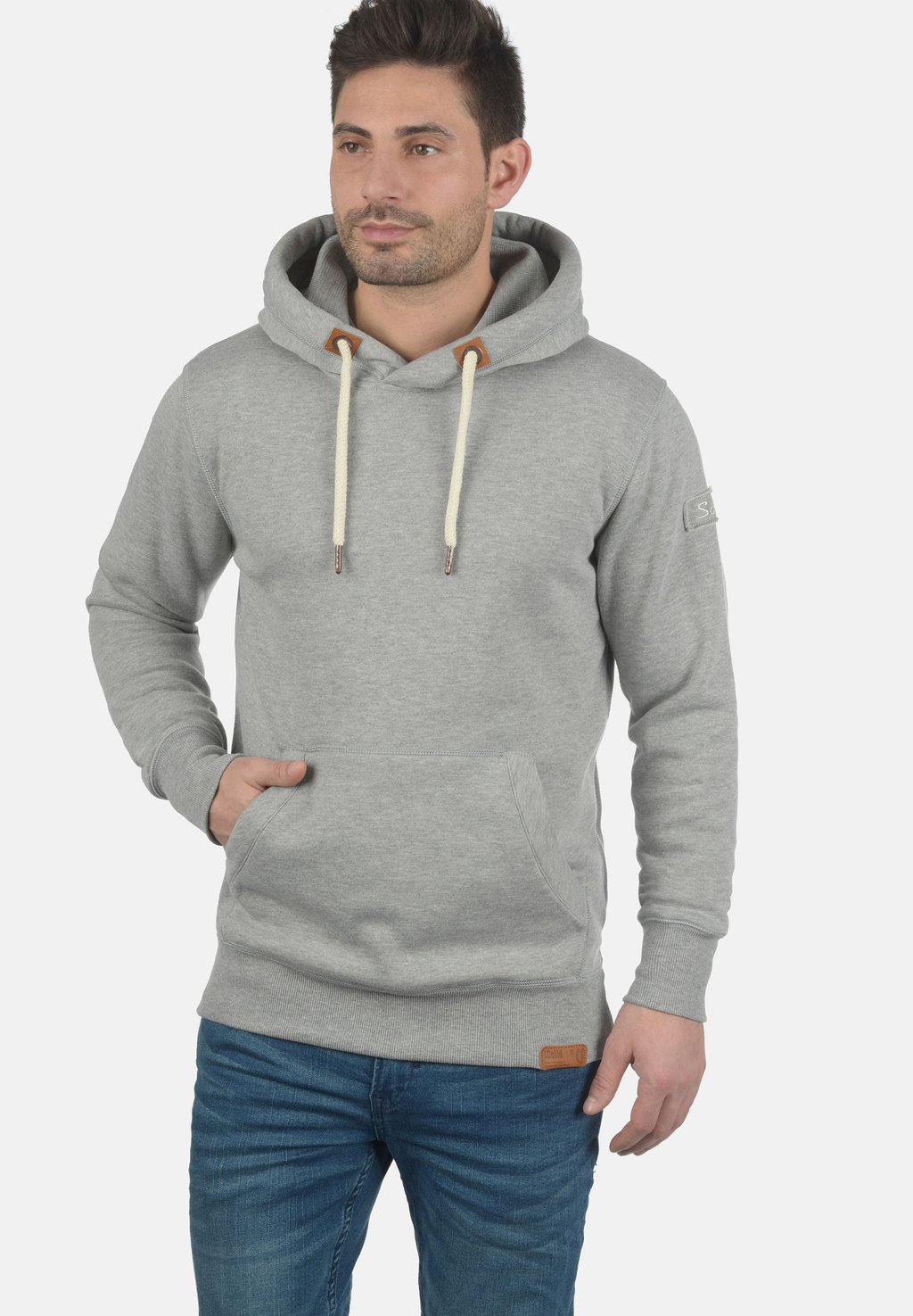 Толстовка Sdtriphood Solid, цвет light grey melange