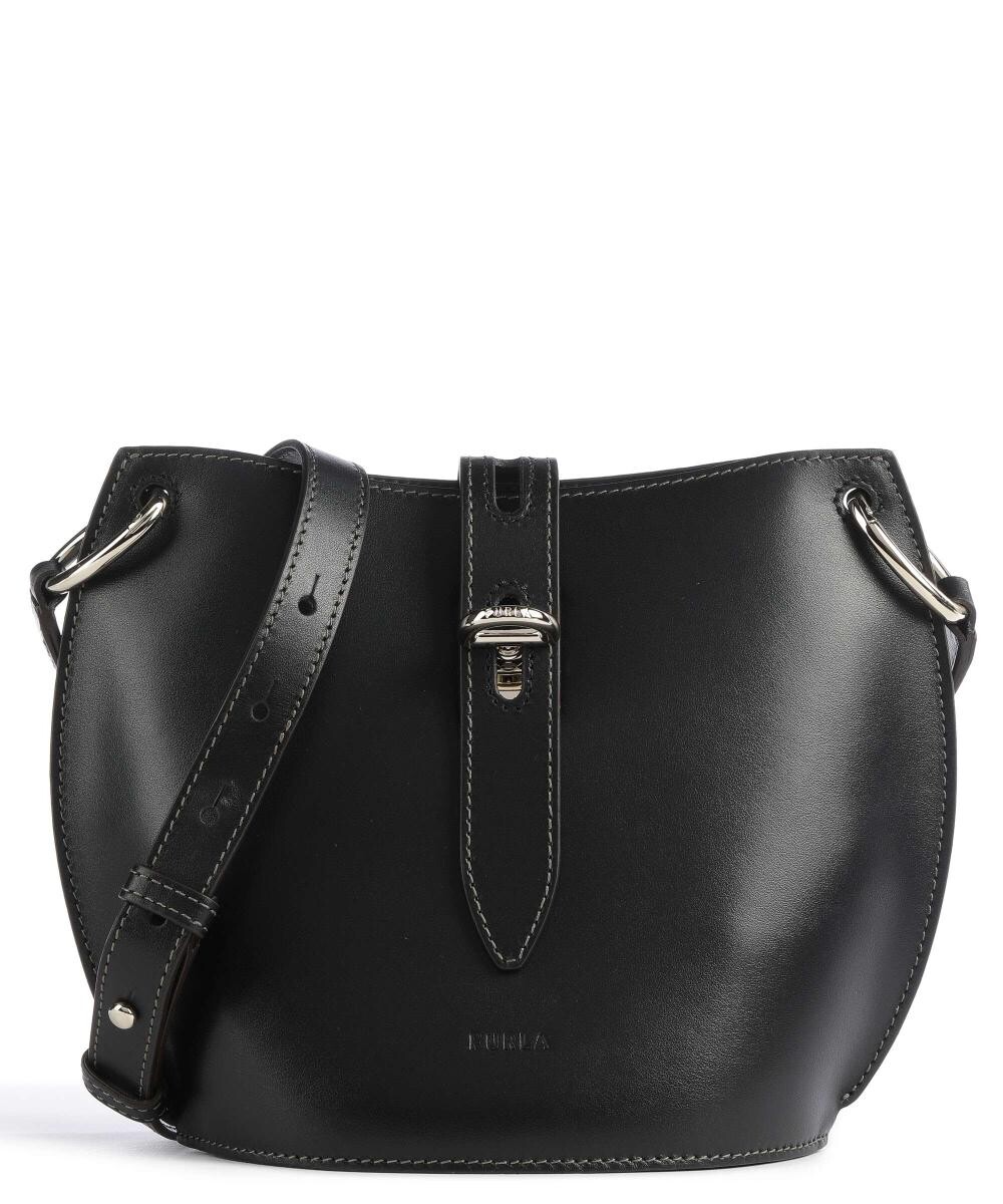 

Мини-Сумка через плечо unica из гладкой кожи Furla, черный