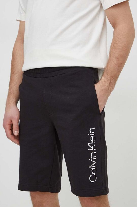 

Хлопковые шорты Calvin Klein, черный